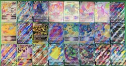 POKEMON 100 CARD LOT RARE COMMON UNC HOLO & 1 GUARANTEED GX V VMAX OR FULL ART!! - Image 1