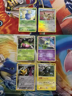 Vintage Pokemon Card Lot Holo Fire Celebi Eevee Mawile - Image 1