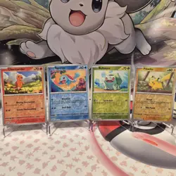 Costco 151 Mini Tin Promo Cards - 4× Cosmo Reverse Holo Card Set - Pokemon TCG - Image 1