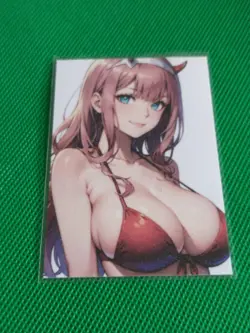 Zero Two Darling in the Franxx Waifu Girl Anime Goddess Card - Image 1