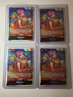 Rebecca OP05-091 The Best Vol. 2 Premium Booster Play Set 4 Card Lot - Image 1
