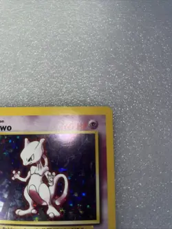 Pokemon TCG Mewtwo Base Set Holographic Card 10/102 lp—/Nm - Image 4