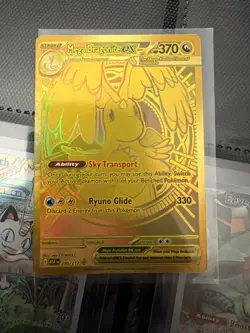 Pokemon Mega Dragonite EX Gold Full Art 370 HP Card 295/217 - Image 1