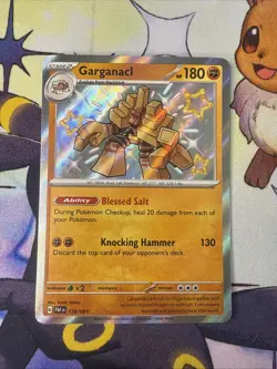 Garganacl 178/091 Paldean Fates Shiny Rare Near Mint Pokemon Card - Image 1