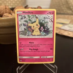 Mimikyu SM163 Holo Pokemon Sun & Moon Team Up Black Star Blister Promo Card - Image 1