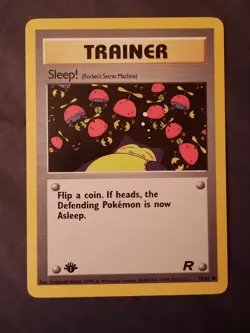Pokemon Card TCG Sleep! Team Rocket 79/82 Regular 1st Edition Common - Image 1