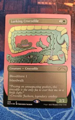 Lurking Crocodile (Foil Etched) Secret Lair Drop Foil - Image 1