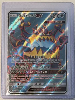 Guzzlord GX Full Art Ultra Rare Card 105/111 Sun & Moon Crimson Invasion - Image 1