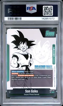 2025 DRAGON BALL SUPER CARD GAME FUSION WORLD MANGA BOOSTER 02 SON GOKU PSA 10 - Image 2