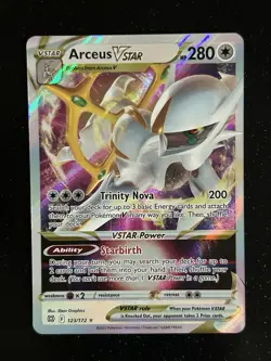 Arceus VSTAR ✝ Brilliant Stars 123/172 Holo Ultra Rare Card Pokemon TCG NM - Image 1