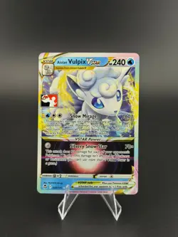 Alolan Vulpix VSTAR Ultra Rare Prize Pack Series Cards 034/195 NM - Image 1