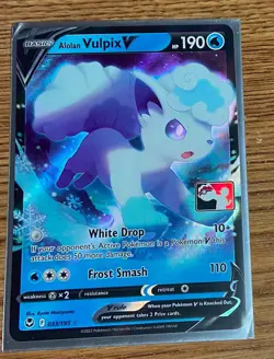 Alolan Vulpix V 033/195 Prize Pack Series Cards Holo - Image 1