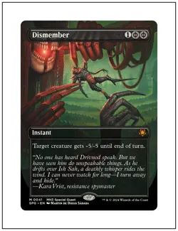 1x Dismember, Special Guest Borderless Art, MTG NM - Image 1