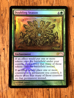 Mtg - Doubling Season - DCI Judge Foil - Commander - Legacy - WATCH ITEM VIDEO!1 - Image 1