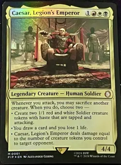 Caesar, Legion's Emperor - FOIL - Fallout - MTG Magic - NM - Mythic Rare - Image 1