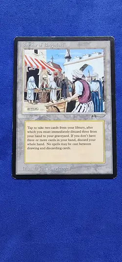 BAZAAR OF BAGHDAD Mtg Magic Arabian Nights 💎 MP Moderate-to-Heavy Play - Image 1