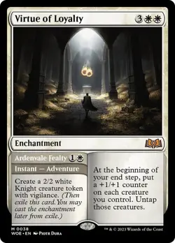 Virtue of Loyalty Wilds of Eldraine NM MTG - Image 1