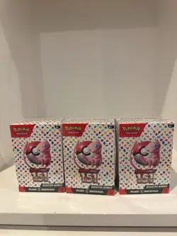 Pokemon Scarlet & Violet 151 Booster Bundle Box Set of 3 Mew English 6 Packs/Box - Image 1