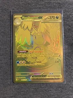 Mega Dragonite Ex 295/217 GOLD HYPER RARE POKEMON ASCENDED HEROES - Image 1