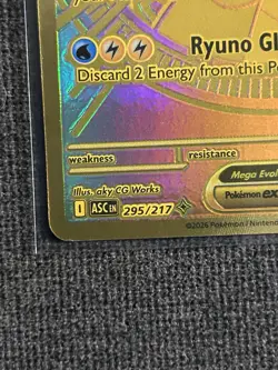 Mega Dragonite Ex 295/217 GOLD HYPER RARE POKEMON ASCENDED HEROES - Image 3
