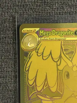 Mega Dragonite Ex 295/217 GOLD HYPER RARE POKEMON ASCENDED HEROES - Image 5