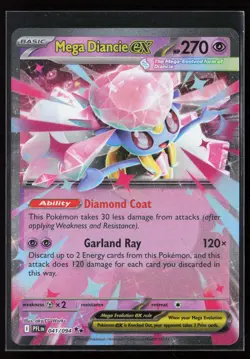 Mega Diancie ex 041/094 ME02: Phantasmal Flames Pokemon TCG NM - Image 1