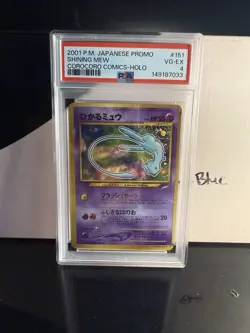 2001 Pokemon Japanese Promo Shining Mew Corocoro Comics Holo #151 PSA 4 Pokemon - Image 1