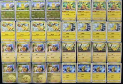 32 Lot Pikachu with 8 different Pikachu designs Pokemon TCG S.Chinese NE40 - Image 1