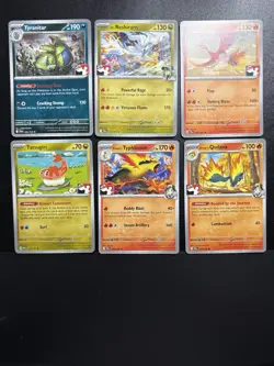 Pokemon 6 Card Mint Prize Play Stamped Lot Typhlosion, Tyranitar Ho oh + - Image 1