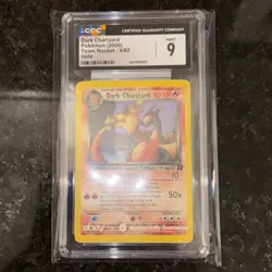 CGC 9 MINT ✨ - Dark Charizard 4/82 Team Rocket Holo - 2000 Pokemon - Image 1