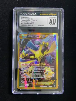 2016 Pokemon English 125/124 Alakazam EX Holo Mitsuhiro Arita CGC Auto 9 AI34 - Image 1