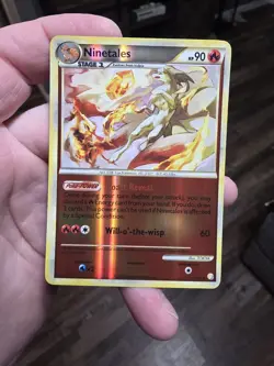 Pokemon Reverse Holo Ninetales HeartGold SoulSilver 7/123 NM-LP. - Image 1