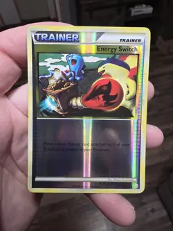 Pokemon Energy Switch 91/123 HeartGold SoulSilver Reverse Holo LP-MP - Image 1