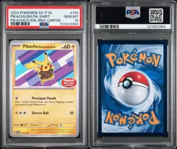 2024 POKEMON PIKACHU BATIK #154 #155 #190 INDONESIAN PROMO PSA 10 SET OF 3 - Image 1