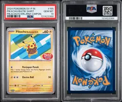 2024 POKEMON PIKACHU BATIK #154 #155 #190 INDONESIAN PROMO PSA 10 SET OF 3 - Image 2
