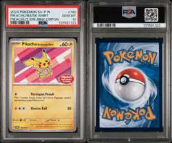 2024 POKEMON PIKACHU BATIK #154 #155 #190 INDONESIAN PROMO PSA 10 SET OF 3 - Image 3