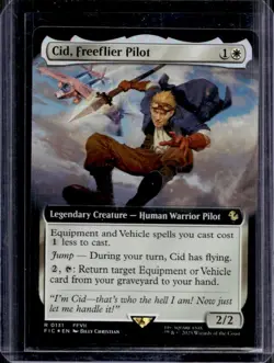 2025 Magic MTG Final Fantasy Cid Freeflier Pilot EA Commander Foil Rare #131 - Image 1