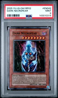 2025 YU-GI-OH! RP02-RETRO PACK 2 #EN042 DARK NECROFEAR PSA 9 - Image 1