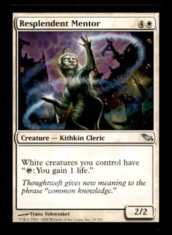 MTG Resplendent Mentor LP Light Play Shadowmoor [2073] - Image 1