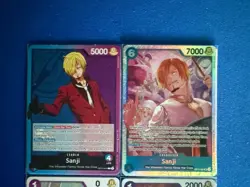 Sanji One Piece TCG 4-card lot OP11 Super Rare+OP12 Leader+more - ships PWE - Image 3