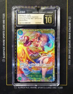 2025 ONE PIECE OP13-118 JAPANESE MONKEY D.LUFFY SECRET RARE CGC 10 (JH - Image 1