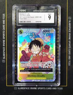 2024 ONE PIECE OP07-109 ENGLISH MONKEY D.LUFFY CGC 9 (JH - Image 1