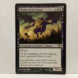 MTG Master of the Feast Magic: The Gathering Journey into Nyx Rare #75 - Image 1