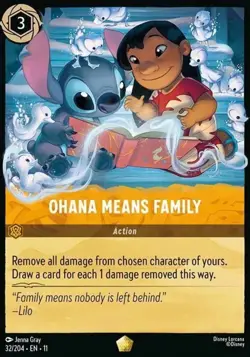 Ohana Means Family 32/204 Winterspell Non-Foil Disney Lorcana - Image 1