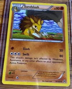 Pokemon TCG Sandslash XY BREAKthrough 76/162 Regular Uncommon Card Played LP - Image 1