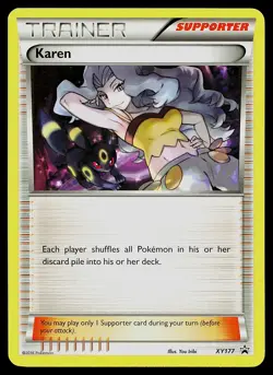 Pokemon Card Karen XY177 XY Promos Umbreon - Image 1
