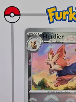 Herdier 075/086 Pokeball | White Flare | WHT | Pokemon Card | NM - Image 3
