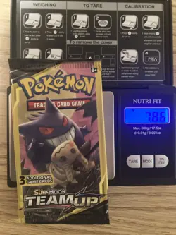 Pokemon Team Up 3 Card Booster Packs - Lot of 4 Packs - HEAVY weight up to 7.86g - Image 4