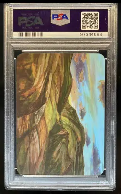 2023 Sorcery Contested Realm Beta Vantage Hills Foil PSA 10 - Image 2