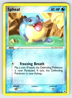 Spheal 74/101 2004 EX Hidden Legends Pokemon Card TCG Nintendo Common - VLP - Image 1